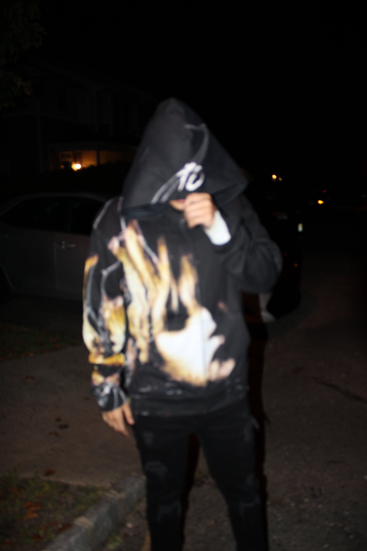 Blond hoodie